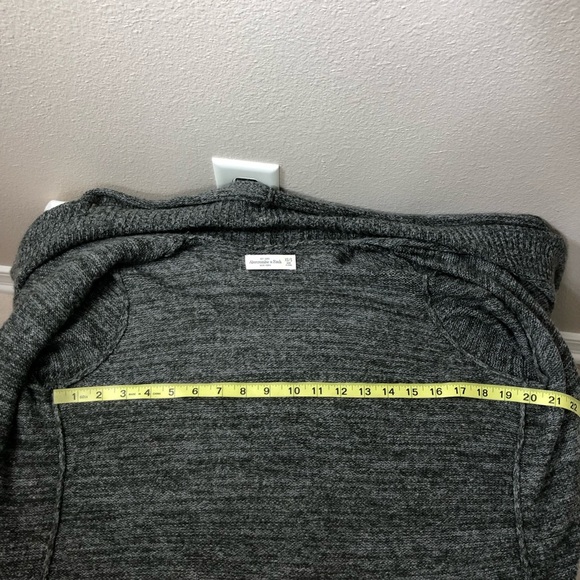 Abercrombie And  Fitch Wool Blend Soft Open Waterfall Marled Gray Cardigan XS/S - Picture 10 of 14